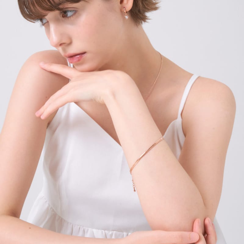 ELLE Jewelry Браслет-цепочка с узором «елочка» ELBRBB100