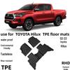 Toyota Hilux 02-23 RHD Водонепроницаемые износостойкие без запаха экологически чистые коврики в салон из TPE