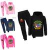 Minecraft Chicken Jockey Childrens Cartoon Hoodie And Pants Set With Cotton Fabric For Casual Winter Wear