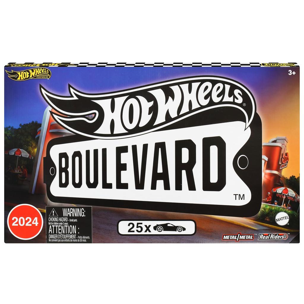 Hot Wheels Boulevard 25 Car Factory Vehicle 25 Mini Ages 3 and Multi HRW96 Set, Toy, Cars, Up,