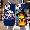 B-73 Pokemon Halloween  Black Case for Redmi 10A 10C 12C 13C 9A 9C 9T A3X Note 10 9 9S 10S iPhone 11 12 13 14 15 16 X XS Pro Max Mini 7 8 Plus XR