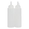 8-Pack Multipurpose Condiment Bottles For Dressing, More – Reusable Plastic Containers With Lids,  , Dishwasher Safe By 8 Oz/240 Ml