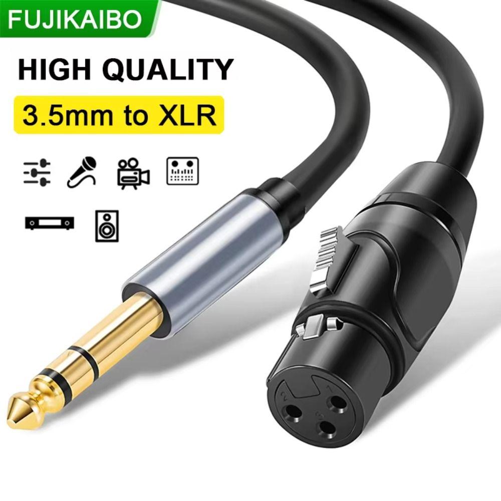 3.5mm To XLR Female Microphone Audio Cable Balanced Balanced Analog Mic Cord  Computer