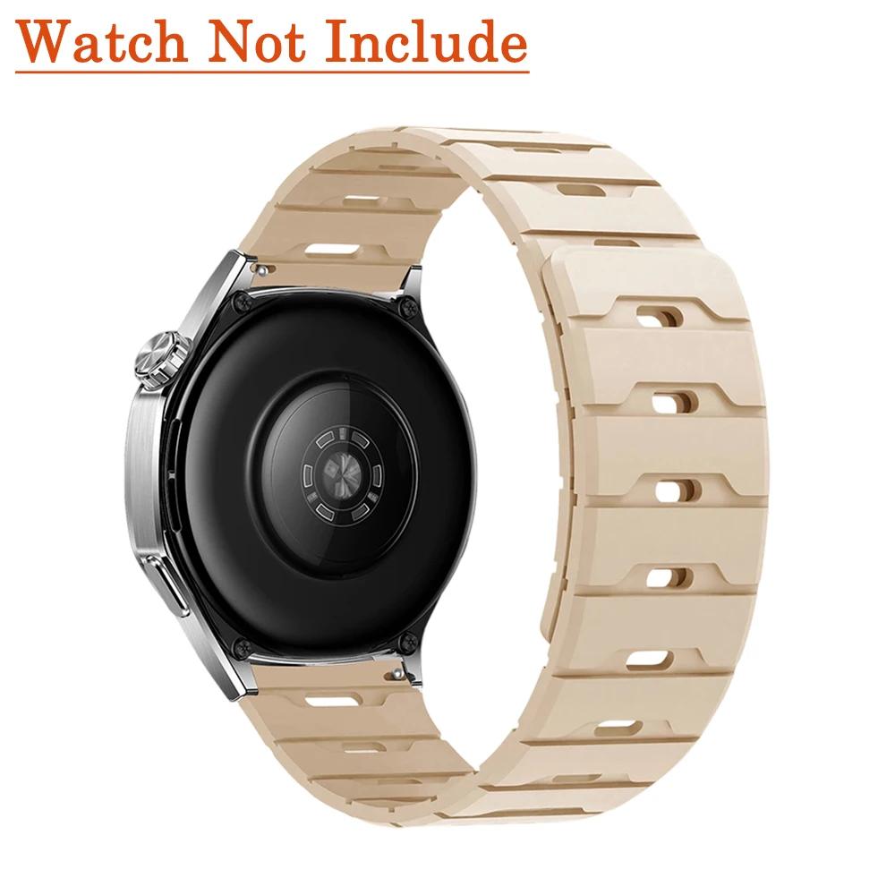 18мм 20мм 22мм Силиконовый ремешок для Huawei Watch GT6 GT5 6Pro GT4 46мм Магнитный ремешок для Samsung Galaxy Watch 7 6 5 4 Classic 5Pro