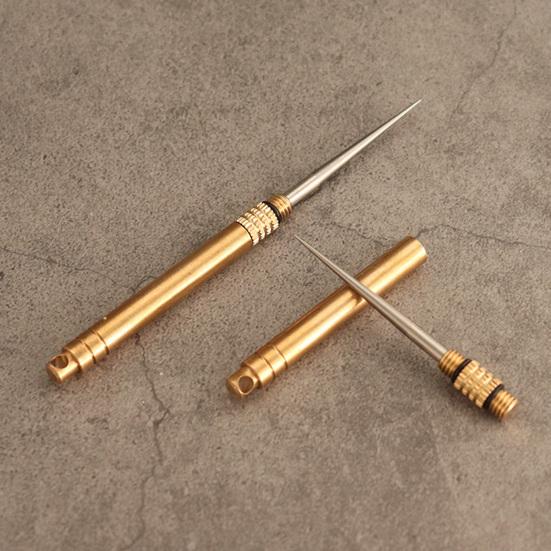 Yousheng Portable Titanium Alloy Toothpick Reusable Food Grade Metal Toothpick Multi-functional Travel Detachable Pocket Tooth Pick Keychain Pendant