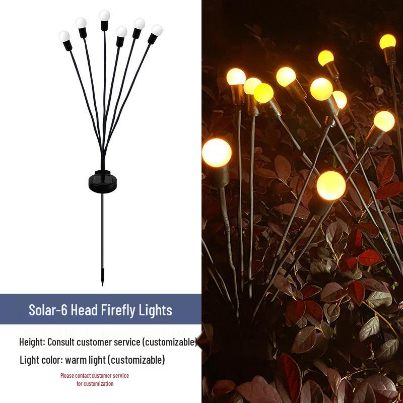 Водонепроницаемые уличные светодиодные фонари-светлячки на солнечной батарее для сада и кемпинга