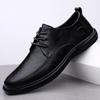 Luxury Brand Men's Genuine Leather Casual Shoes Comfortable Business Shoes New Trendy Male Oxfords Shoes Formal Dress Footwear