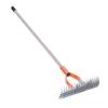 Thatch Rake 14.7 Inch Carbon Steel Stainless Steel Robust Lawn Dethatcher Rake with Handle for Clning Dd Grass Yard Garden