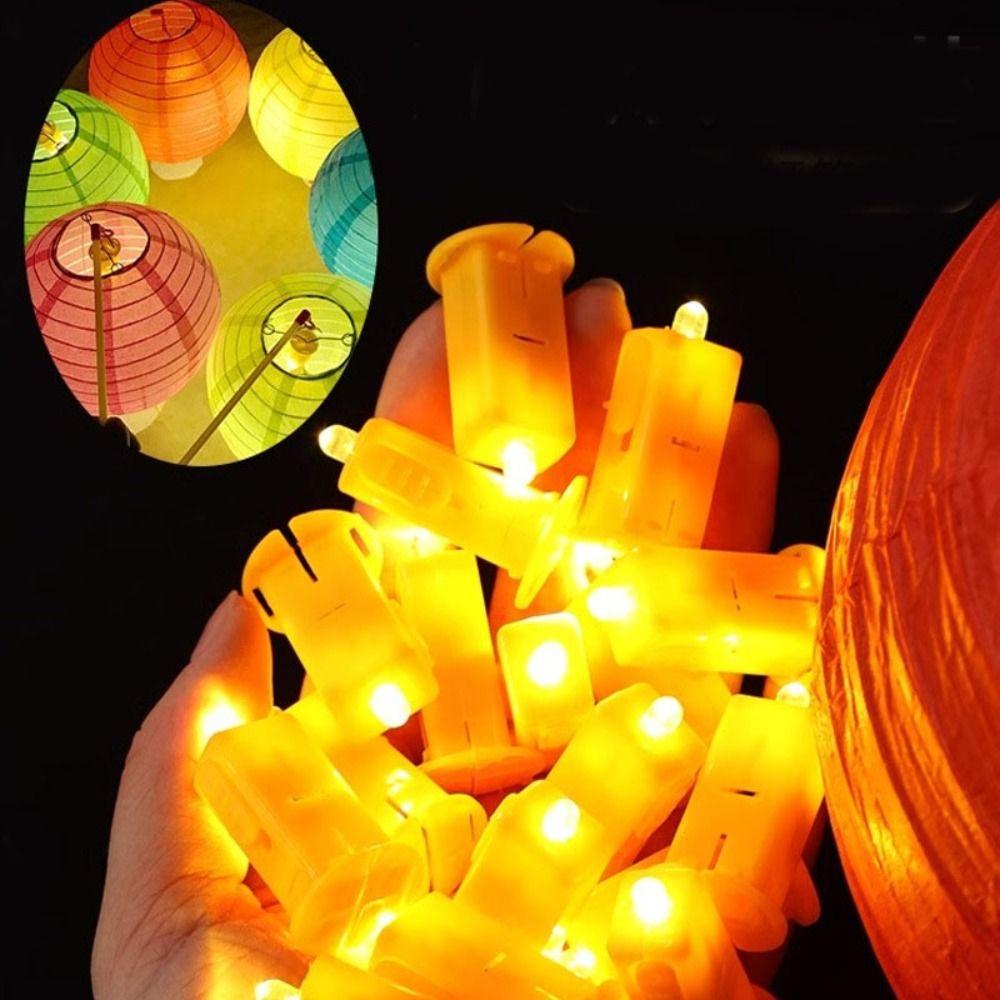 10pcs Built-in Lamp Lantern LED Wick Electronic Light Wicks Lamp Easy To Use Lantern Light Festival