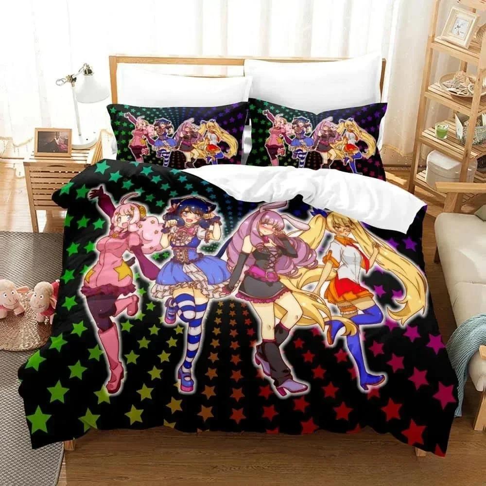 Аниме Комплект Постельного Белья Bed Show By Rock! Комплект постельного белья Односпальный Полуторный Двуспальный Кинг-сайз Комплект для кровати Взрослый Детский Спальня Комплекты пододеяльников