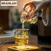 180ml Glass Cherry Gaiwan Boutique Tea Tureen Household Tea Bowl With Lid Kit Tea Brewing Cover Bowl Tea Ceremony Supplies Craft
