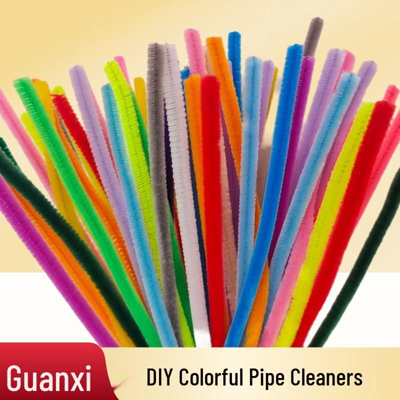 Набор цветных синельных проволочек для поделок с малышами и создания ручных украшений.