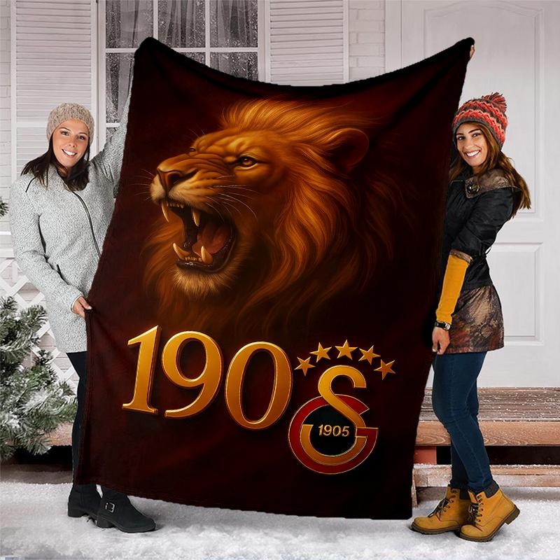 Galatasaray S.K printed throw blanket—soft,warm;versatile blanket for all seasons—perfect as &air-conditioning throw,nap blanket