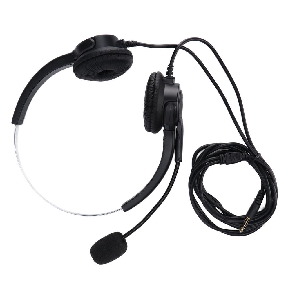 Call Center Headset USB 3.5mm Jacks Noise Cancelling Volume Control Customer Service Headphone for