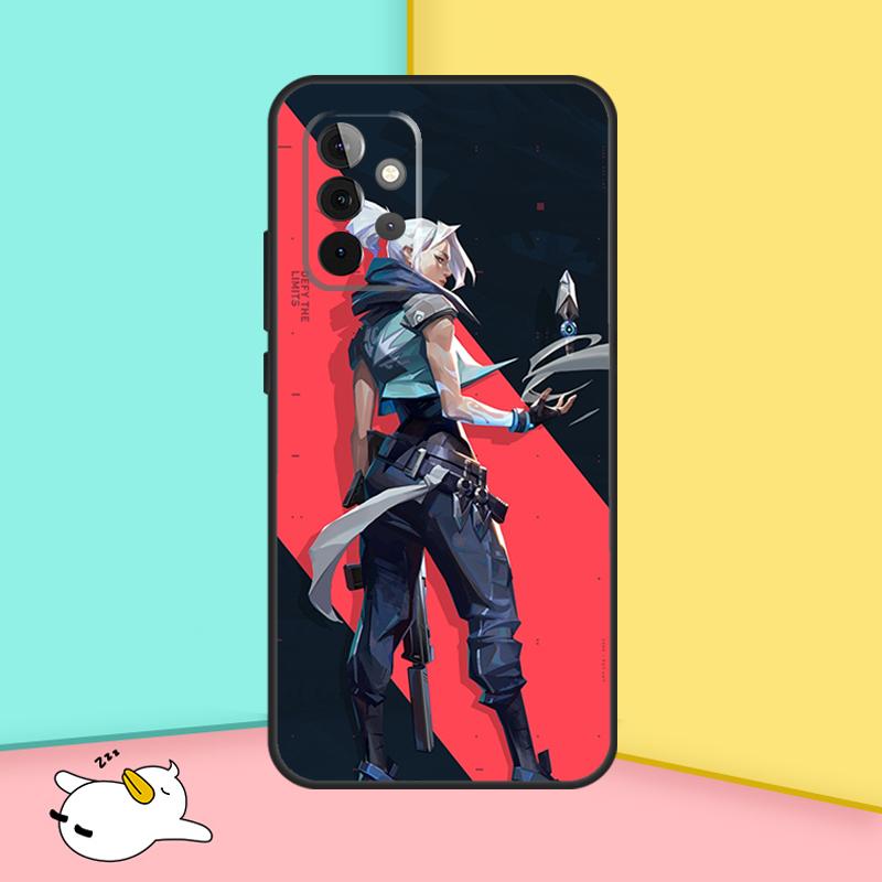 Игровой кейс Valorant для Samsung Galaxy A36 A56 A16 A33 A13 A23 A52 A32 A12 A54 A34 A14 A53 A15 A35 A55 A17