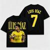 2026 Luis DíAz Colombia No7 Football Tshirt Unisex Unisex Summer 100 Cotton Clothing Oversize Short Sleeved Top Streetwear Unisex