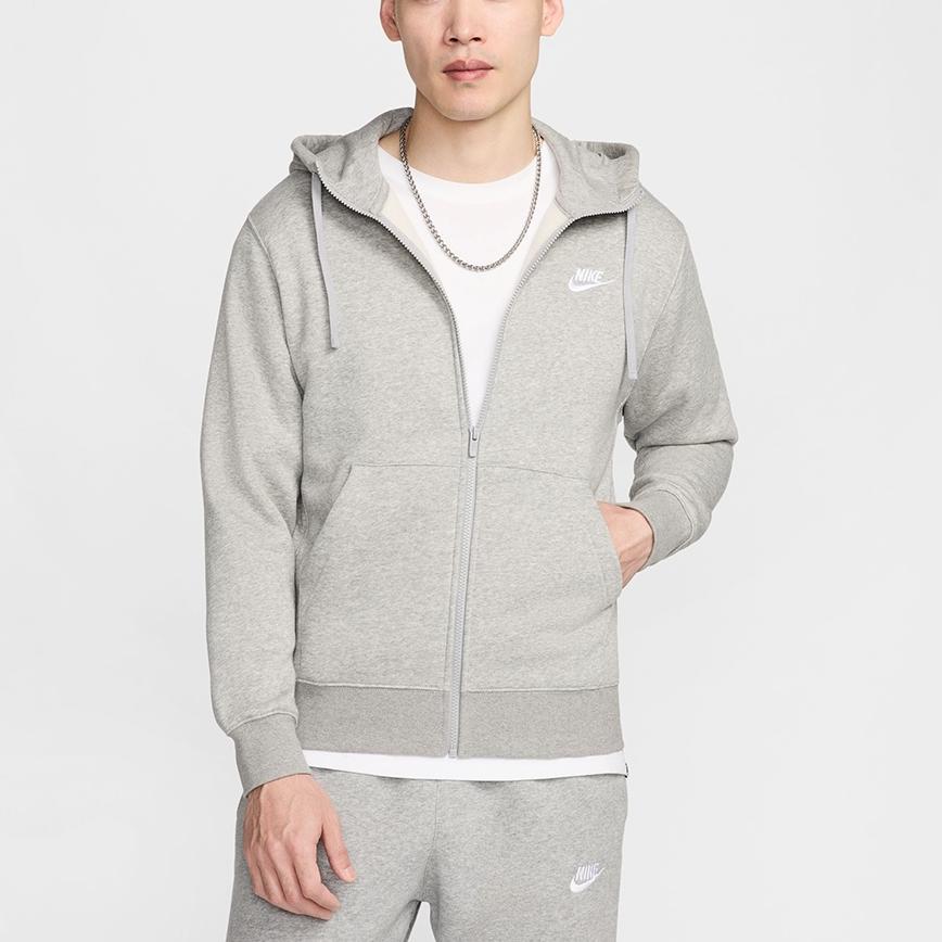 Nike Худи Club Nsw Флис Модная Универсальная Теплая Куртка Мужская худи BV2646-063