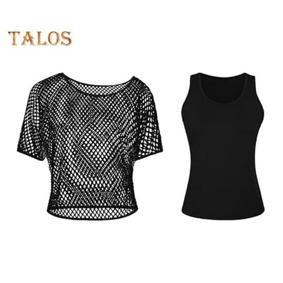 Комплект из 2 шт./компл., комплект жилетов, однотонный жилет без рукавов с открытыми плечами и короткими рукавами, комплект жилетов без рукавов с круглым вырезом