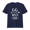 GG Of The Wild One Забавная футболка на 1-й день рождения Черная 2XL Винтажная стираная дизайнерская одежда Унисекс Топ для повседневной носки