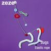 ZEZE Hanging Elastic Rope Cat Toy with Catnip