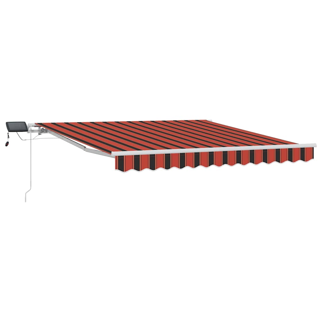 Retractable Awning Orange and Brown 300 x 250 cm