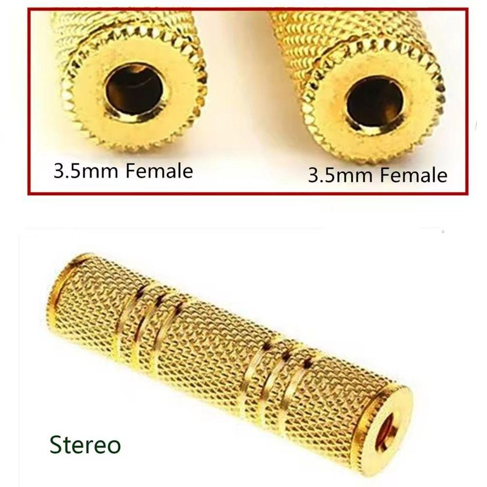 3.5 mm Female to 3.5mm Female 3.5mm Jack Plug Audio Metal 3.5mm Stereo Coupler Socket