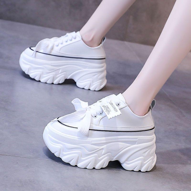 Обувь для папы, женская обувь для ног, показывающая маленькие летние и осенние толстые подошвы, модная универсальная повседневная женская спортивная обувь Tide