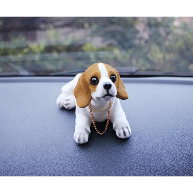 Автомобильная кукла хаски бигль сенбернар овчарка качающая голова собака украшение украшение интерьера автомобиля милый креативный подарок настольный орнамент