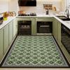 Kitchen Floor Mat Pvc Waterproof Green Leather Carpet Non-slip Oil-proof Special Mats Large Area Rug Easy To Clean Alfombra