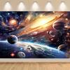 2D Фон Туманность Галактика Космос Планеты Настенный Декор