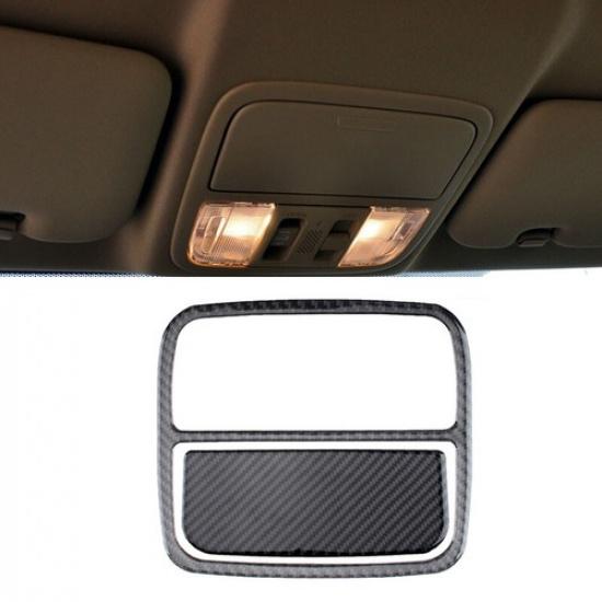 Carbon Fiber Car Roof Reading Light Frame Cover Protective Trim For CRV 07-11 SU