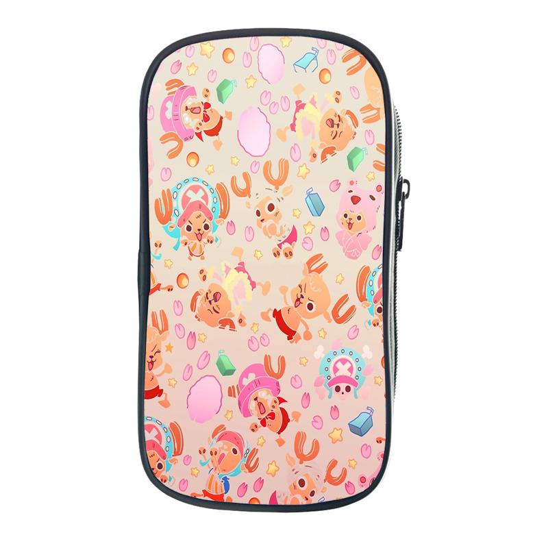 Цельная сумка-карандаш Зоро Луффи Чоппер Эйс, школьные чехлы для юридических школ, кавайная сумка-держатель для канцелярских принадлежностей, чехол для ручек, школьные принадлежности для студентов