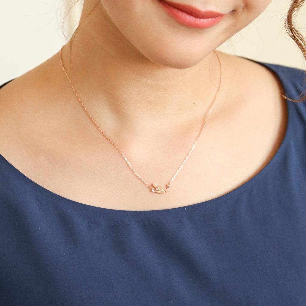 THE KISS 40см x THE KISS Cinnamoroll Ожерелье с милым сердечком [The Kiss] CR-SN701CB [Коллаборация с Cinnamoroll]