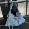 Denim Bag Women's Large-capacity New Casual Summer Shoulder Messenger Cloth Bag Class Tote Bag