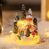 Christmas Led Light Ornaments Santa Castle Snow House Luminous Crafts 2026 New Year Kid Gift Xmas Party Home Decor