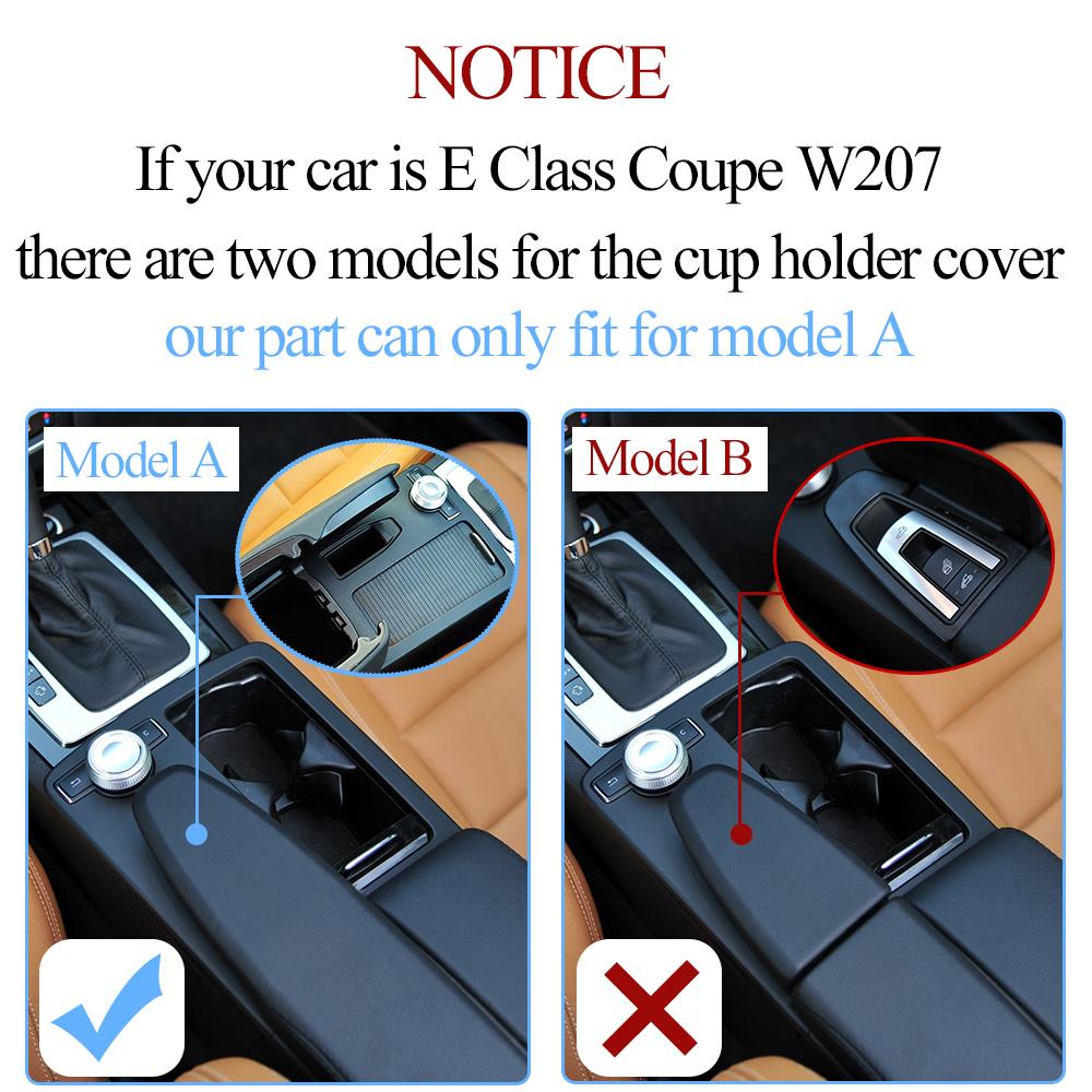 RHD Car Interior Drink Water Cup Holder Shutter Cover Trim For Mercedes Benz W204 C Class C180 C200 C300 W207 E W212 E260 E300