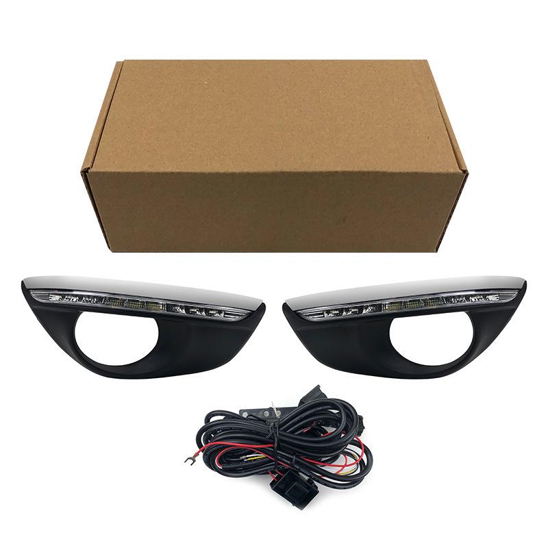 Светодиодные противотуманные фары и дневные ходовые огни Hyundai Santa Fe 10-12 для модификации New Shengda