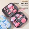 20 шт./8 шт. в коробке Набор для ухода за ребенком Набор для груминга ребенка Термометр Машинка для стрижки ногтей Щетка Назальный аспиратор Портативный кейс из ЭВА Маст-хэв для новой мамы Принадлежности для ухода за младенцем