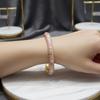 Flower Pattern Cloisonne Bracelet Rustic Style Women Bangle Blossom Enamel Bracelet  Gift