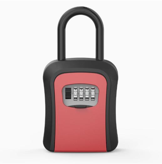 All-metal Padlock Waterproof Safe Key Box 4-Digit Key Boxes Lock Safe Security Storage Lock Box