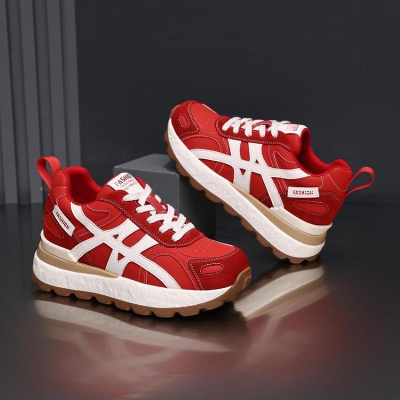 Небольшое увеличение внутренней высоты и легкие женские осенние новые дышащие повседневные спортивные туфли-папы