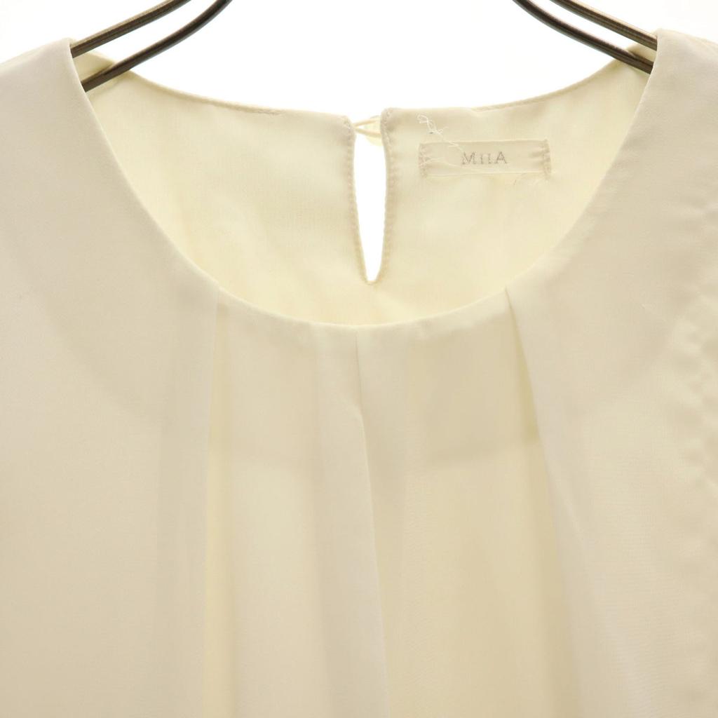 MIIA Рубашка без рукавов с оборками 160 Молочно-белый Детская Б/У