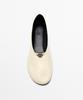 Massimo Dutti Soft Leather Ballerina Flats