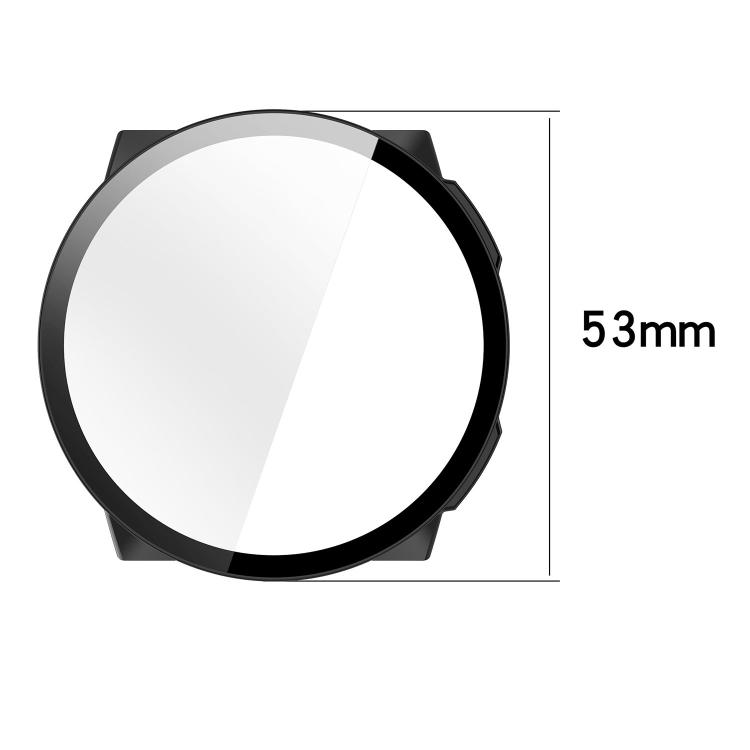 Tempered Glass Film Integrated PC Watch Protective Case For Suunto Nautic S, Lightweight Easy Install Anti-Scratch Watch Cover