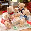 Куклы Sylvanian Families Медвежата-тройняшки Здоровые Игрушечный кукольный домик, сертифицированный ST Mark, для детей от 3 лет и Sylvanian Epoch [Набор печенья] FS-63, Семьи,