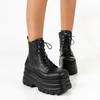 Женские ботинки готические толстые мотоциклетные ботинки на платформе женские новые осенне-зимние ботинки панк толстые модные ботильоны