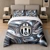 3 шт. Комплект постельного белья Juventus FC Мягкая простыня и две наволочки Декор для спальни дома