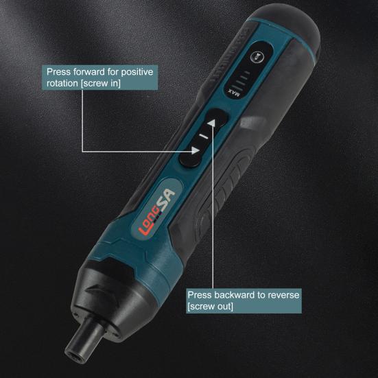 1 комплект, электрическая отвертка с зарядкой через USB, прецизионная многофункциональная беспроводная электрическая отвертка 3,6 В, промышленный набор