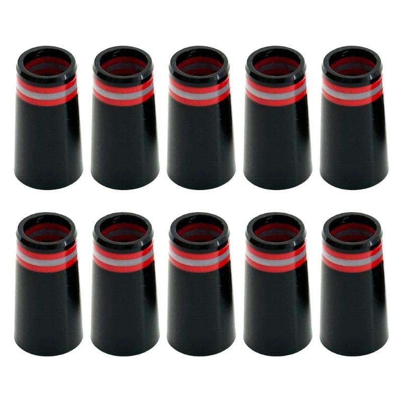 10Pcs Collared Rubber Ferrules for Golfs Iron with Rings, Golfs Iron Ferrules, Golfs Tapered Ferrule for Parallel Shaft