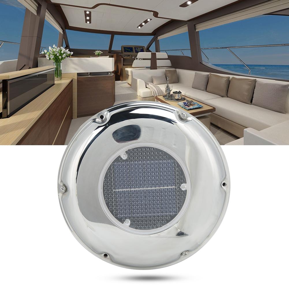 Stainless Steel Boat Exhaust Fan Solar Powered Ventilation Vent Fan